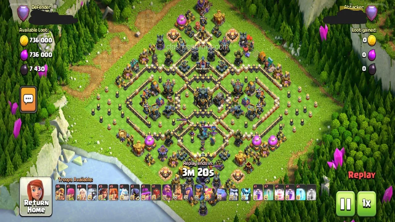 TH17 Anti 3-Star War Base Layout