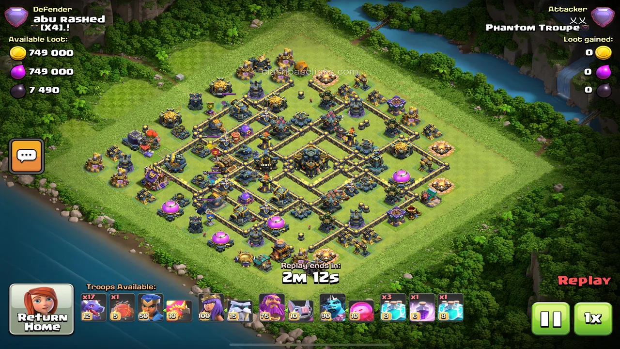 Apparently this base layout is pretty popular in legends league since I see it at least twice every legends day. Anyone got a link to this base, I want to try it out