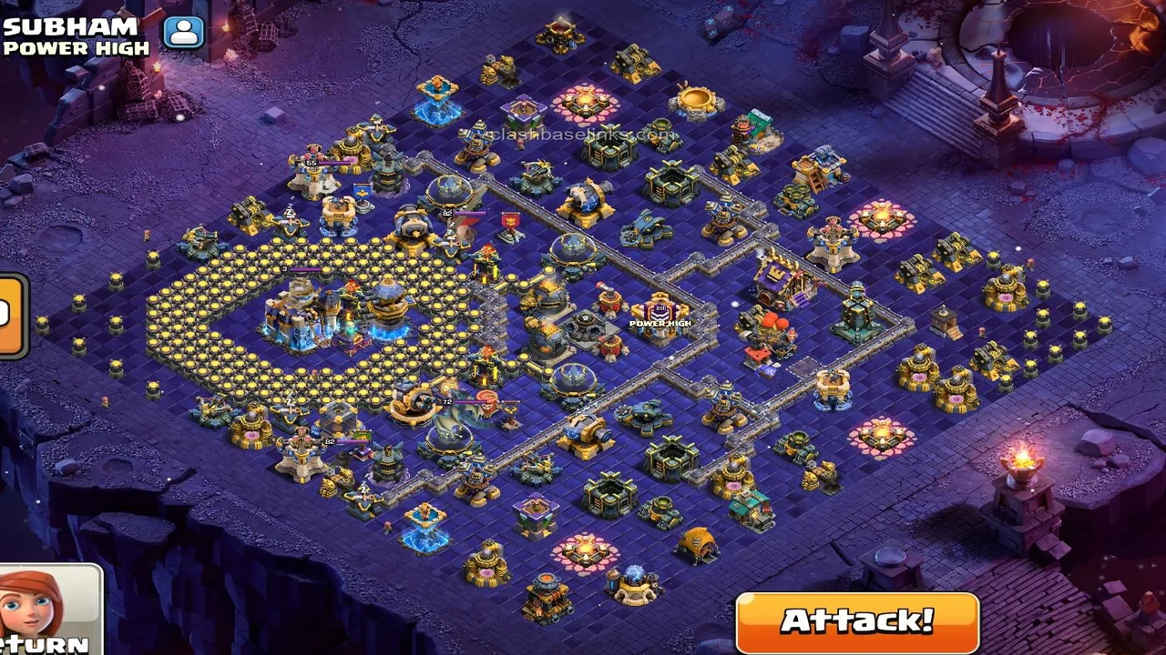 TH18 Anti 3-Star War Base Design