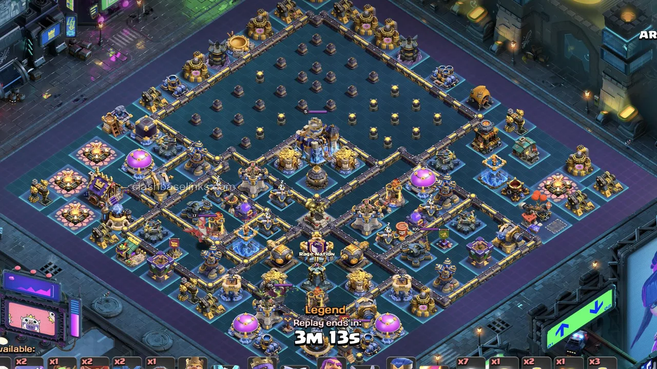 TH18 Anti 3-Star Trophy Base Layout