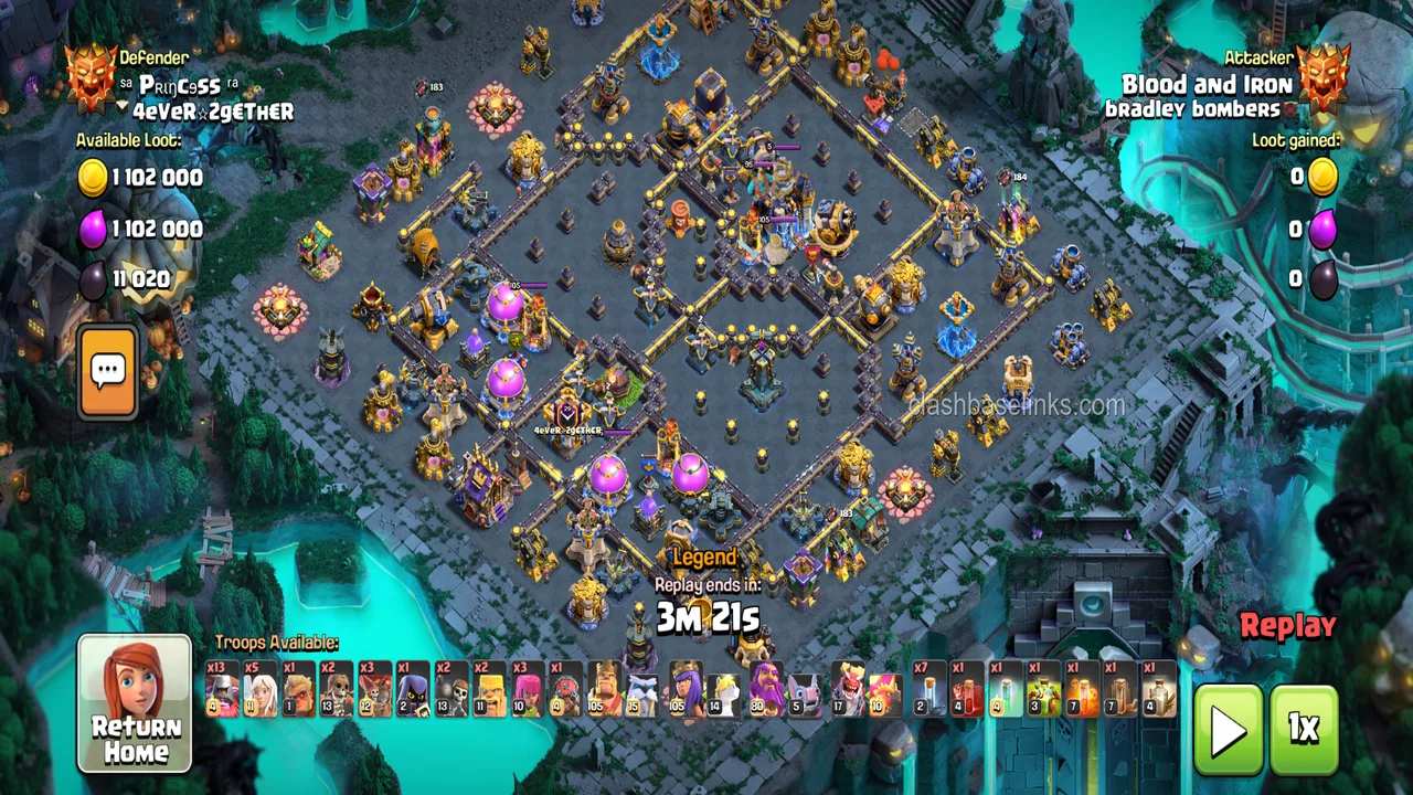 TH18 Anti 3-Star Trophy Base Layout